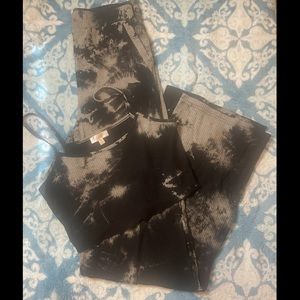 Three piece tie dye outfit